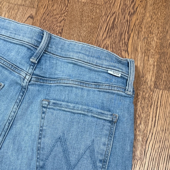 Mother High Waisted Rider Skimp Dreamer Distressed Straight Leg Jeans Womens 28 - Picture 8 of 14